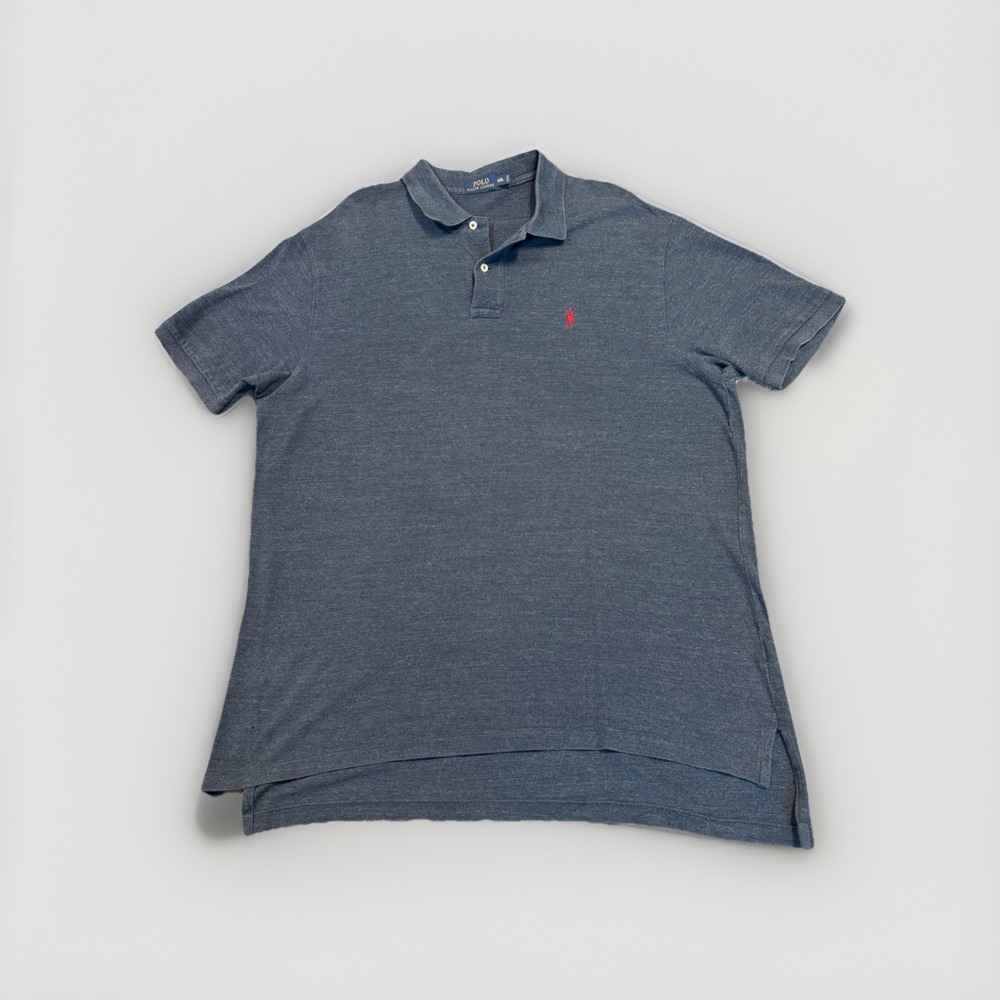 Polo Ralph Lauren Shirt Mens XXL Blue Cotton Golf 100% Cotton